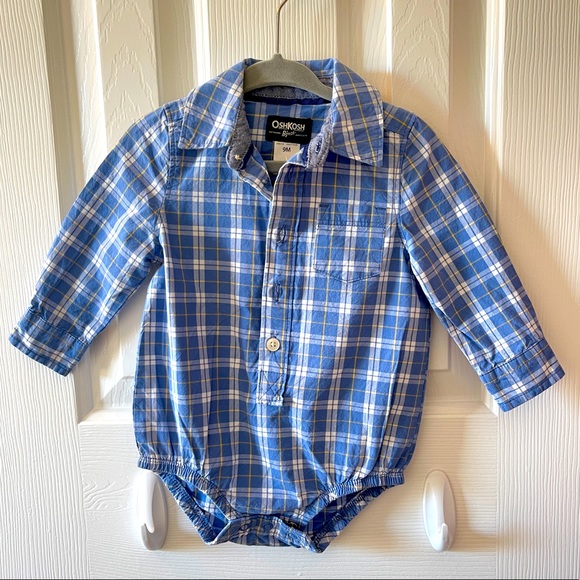 Never Worn-Osh Kosh Button Down Bodysuit